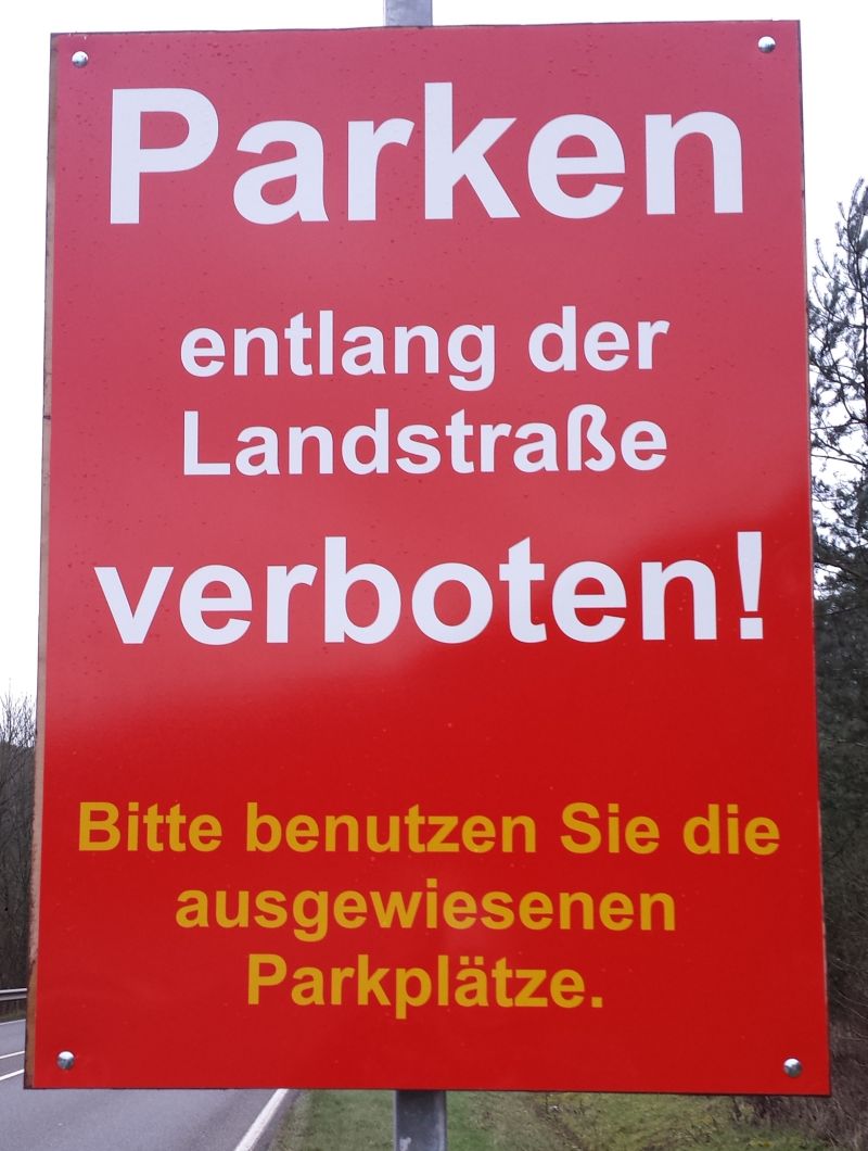 Parken verboten