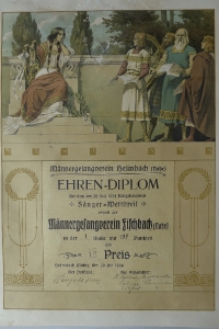 Ehrendiplom Juli 1924